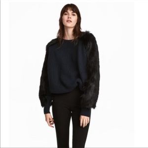 H&M Faux Fur Sweater
